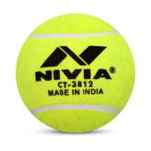 Nivia Heavy Tennis Ball Cricket Ball (Pack of 6) Yellow