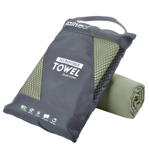 Rainleaf Microfiber Towel,Army Green,24 X 48 Inches 1