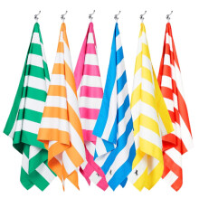 Dock & Bay Quick-Dry Towel Set of 6 - 100% Recycled, Large 160x90 cm (63x35"), Includes Cotton Pouch Bag - Gym & Sports, Cabana Design
