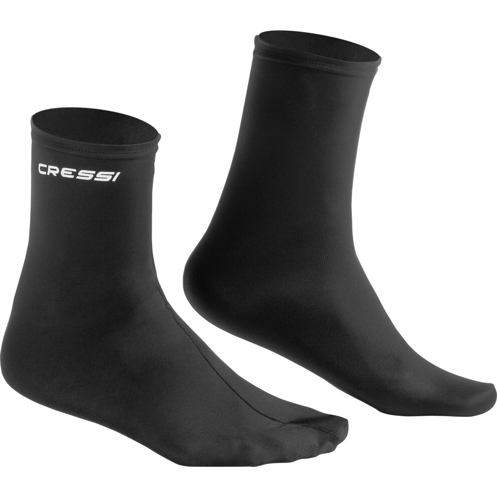 cressi Fin Socks, Black, LXL