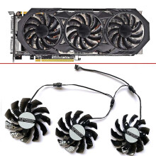 3pcs 75mm Pld08010s12h 3pin Gtx970 Gpu Fan For Gv-n970wf3oc-4gd Gtx970 Graphics Video Card Cooling