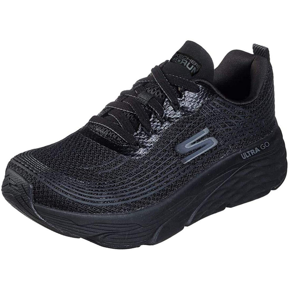 Skechers Womens MAX cushioning Elite Sneaker, Black, 6