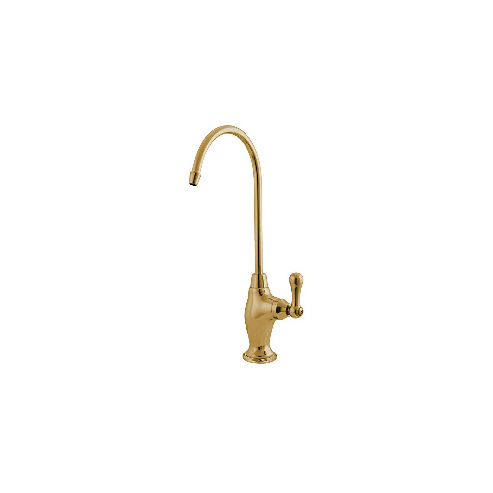 Kingston Brass Gourmetier KS3192AL Restoration Single Handle Water Filtration Faucet, Polished Brass