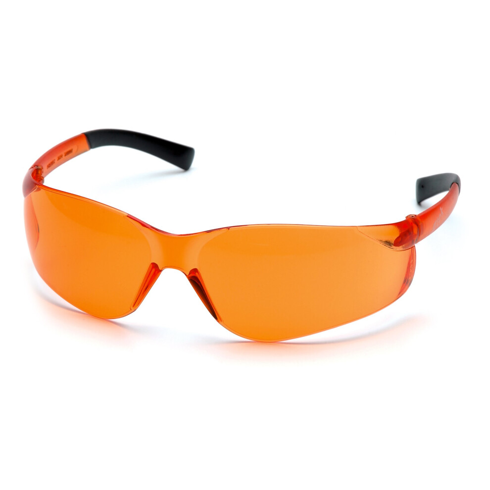 Pyramex Safety Ztek Safety Glasses, Orange Frame/Orange Lens, S2540S