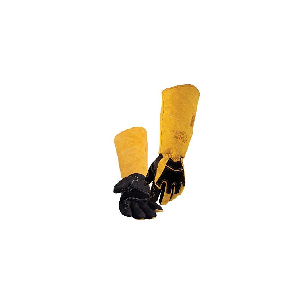 Revco Bsx Premium Pigskin/Cowhide Back Long Cuff Stick Welding Gloves Bs99 -Xl 013332910824
