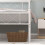 (White, Double) Metal Bed Frame with Headboard Footboard Modern 5