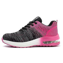 (Pink, EUR 46) Womens Safety Shoes Steel Toe Cap Trainers Hiking Work Boots Lightweight Ladies
