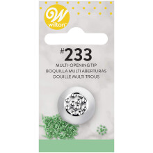 Wilton FBA_418-233 Tip na zdobení dortů, více otvorů, stříbrný