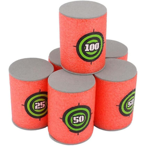 12pcs Soft Foam Target Cans For Nerf Guns Games 1