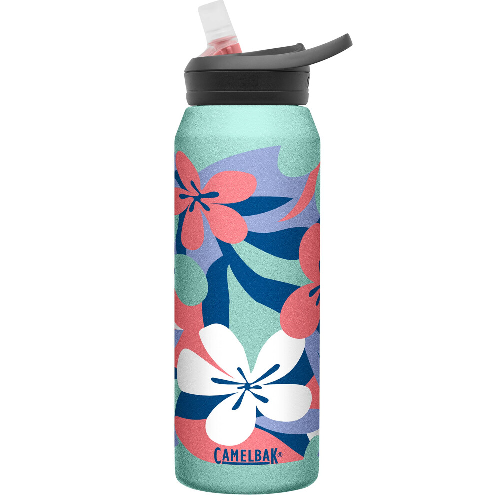 CamelBak Eddy+ Water Bottle with Straw 25 oz - Insulated Stainless Steel, Infinite Jungle