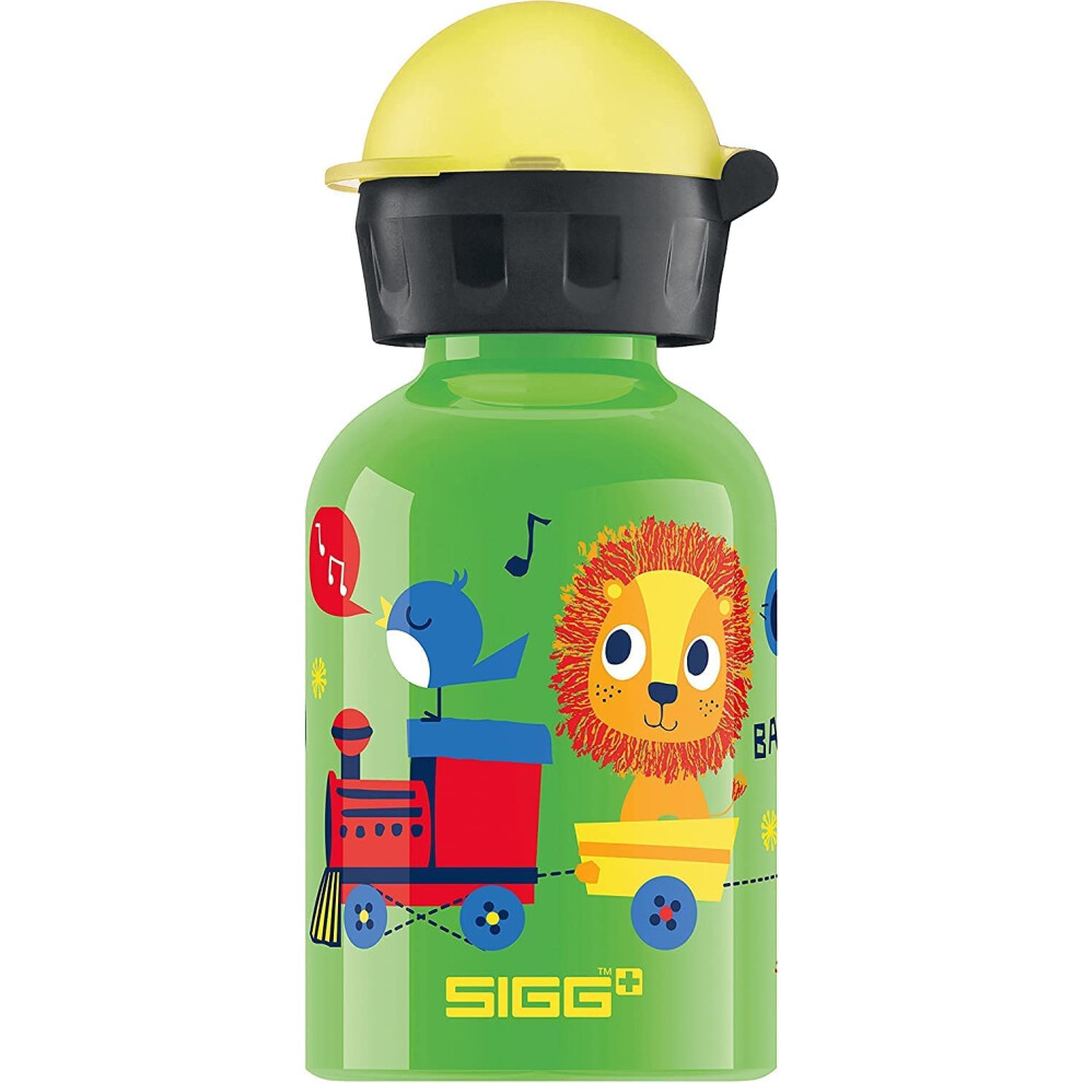 SIGG - Kids Water Bottle - Jungle Train - Leakproof - Lightweight - BPA Free - Aluminum - 10 Oz