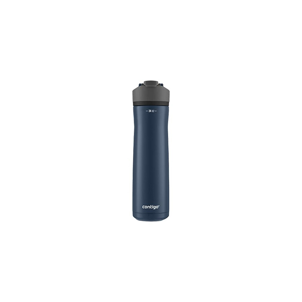 Contigo Cortland Chill 2.0 Water Bottle with AUTOSEAL Lid | Stainless Steel Water Bottle, 24 oz., Blueberry