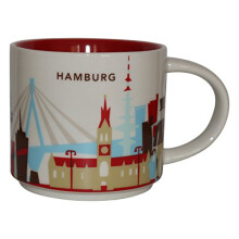 Starbucks city Mug cup You are here Series YAH Hamburg germany 14oz NEW