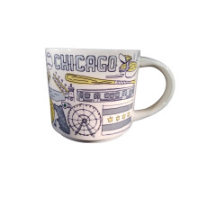 Starbucks Chicago Been There Series Ceramic Coffee Mug, 14 oz