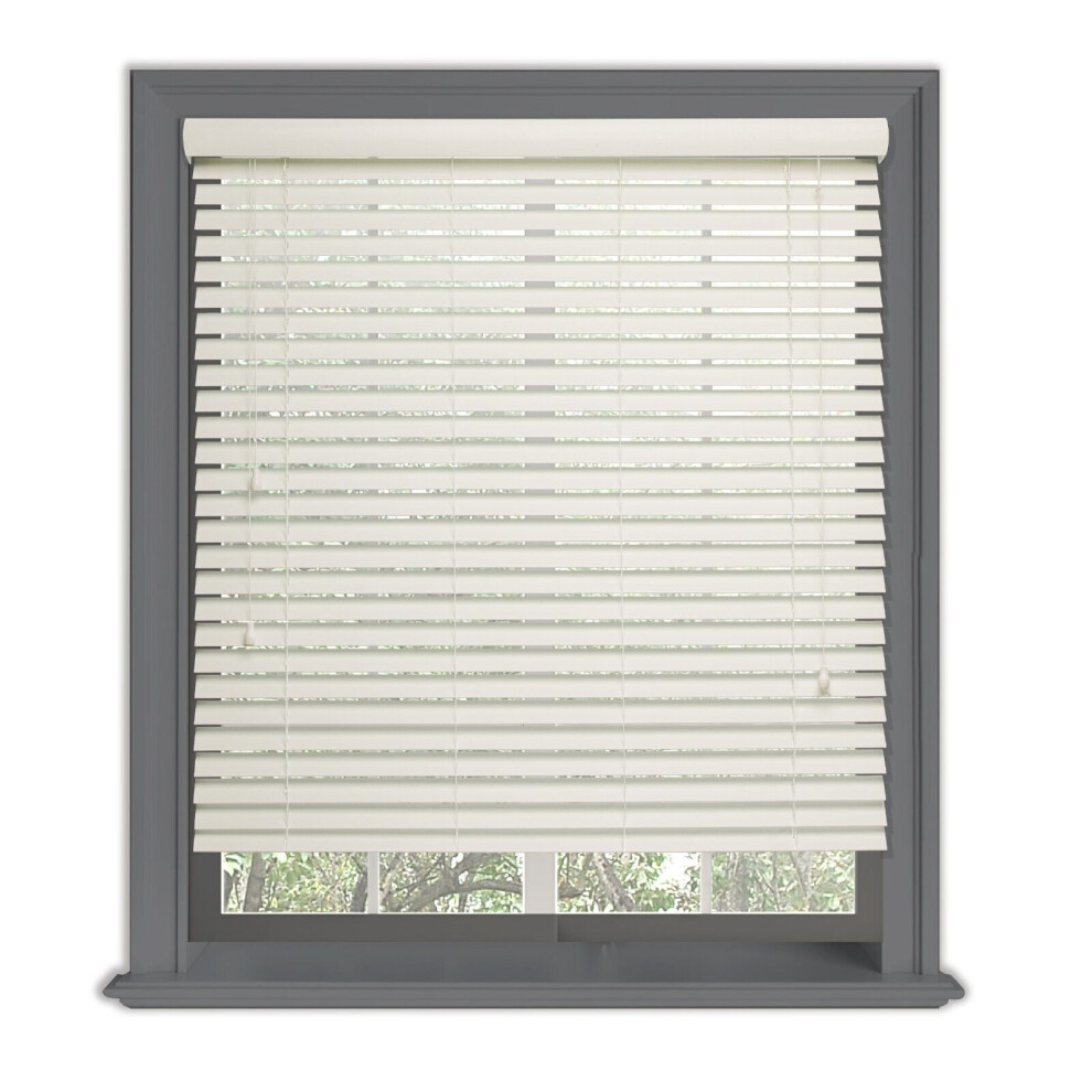 (180 cm Width x 120 cm Drop, White) Lister Cartwright 50mm Fauxwood Venetian Roller Blinds Windows Blind Easy Fit Child Safety Included-image-OPC-PDPDRMP-NEW