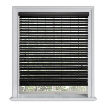 (115 cm Width x 160 cm Drop, Dark Grey) Lister Cartwright 50mm Fauxwood Venetian Roller Blinds Windows Blind Easy Fit Child Safety Included