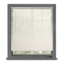 (180 cm Width x 160 cm Drop, White) Lister Cartwright 25mm PVC Venetian Roller Blinds Windows Blind Easy Fit Child Safety Included