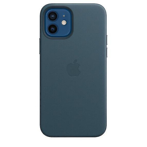 (Baltic Blue) Leather Phone Case For Iphone 12/12 Pro Leather Case With Magsafe