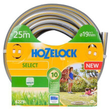 Hozelock Tubo Select di 25 m (ø 19 mm), 25 m, Grigio, Giallo, Solo tubo, PVC, 1,9 cm, Francia
