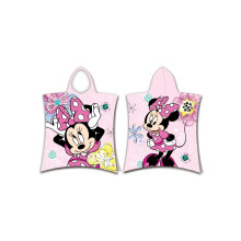 Minnie Mouse Pink Bow Hooded Towel Poncho