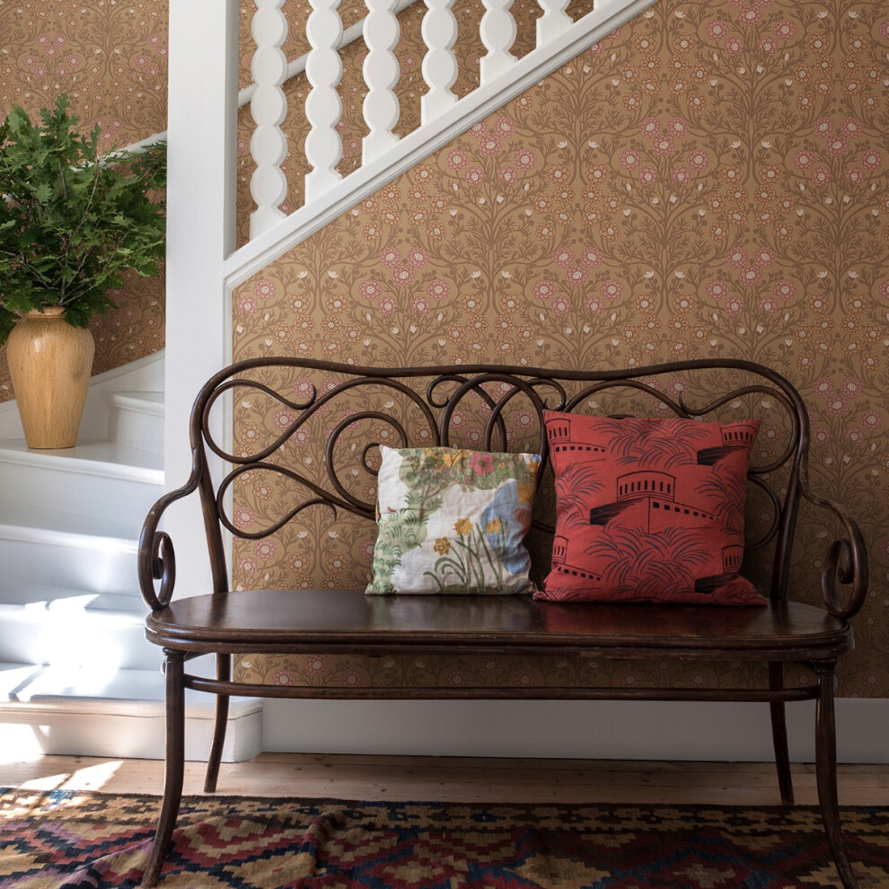 B&Q - Ekbacka Collection Yellow Bellis Delicate Floral Trail Wallpaper Roll - Image 2