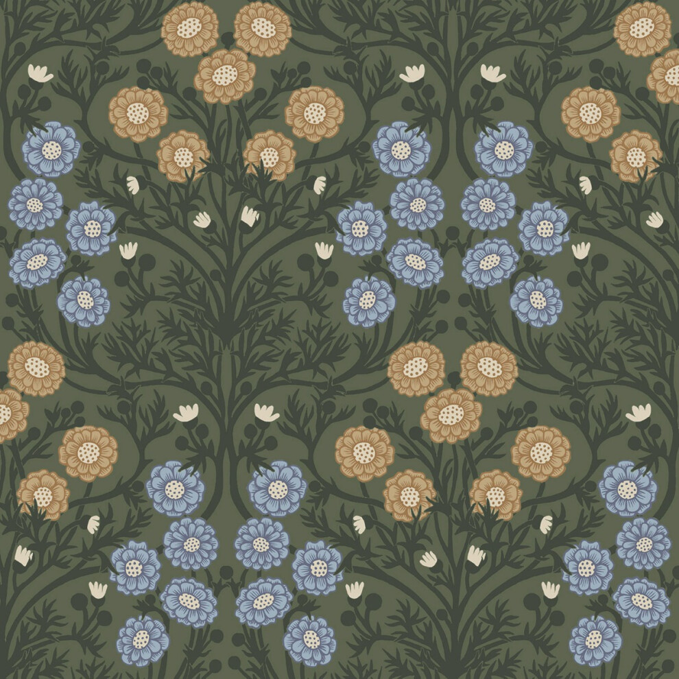(Green) Ekbacka Bellis Floral Wallpaper Galerie 5901638003997