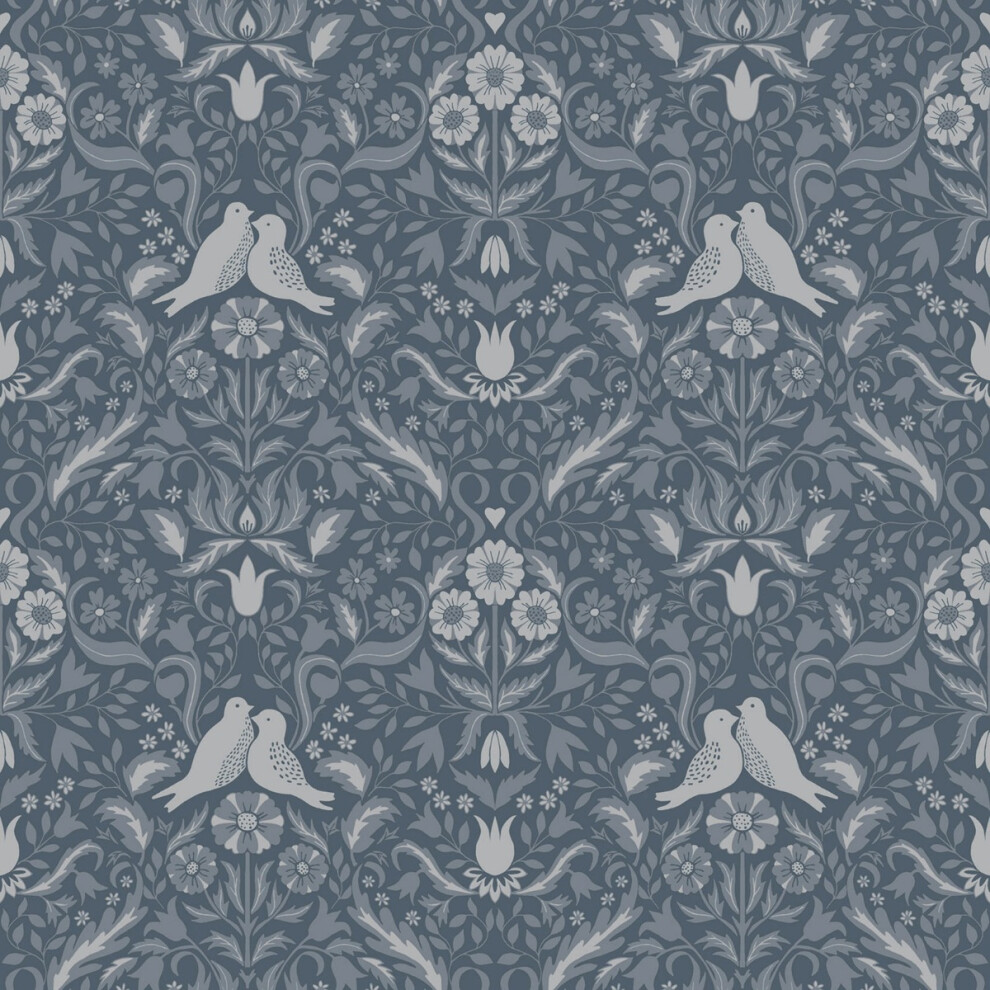 (Blue) Ekbacka Niki Floral Wallpaper Galerie 5901638004086