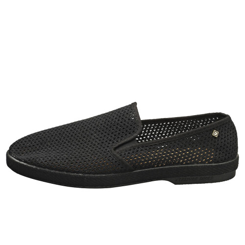 (41) Rivieras Herren - Classic Filet Espadrillenschuhe in Schwarz 2