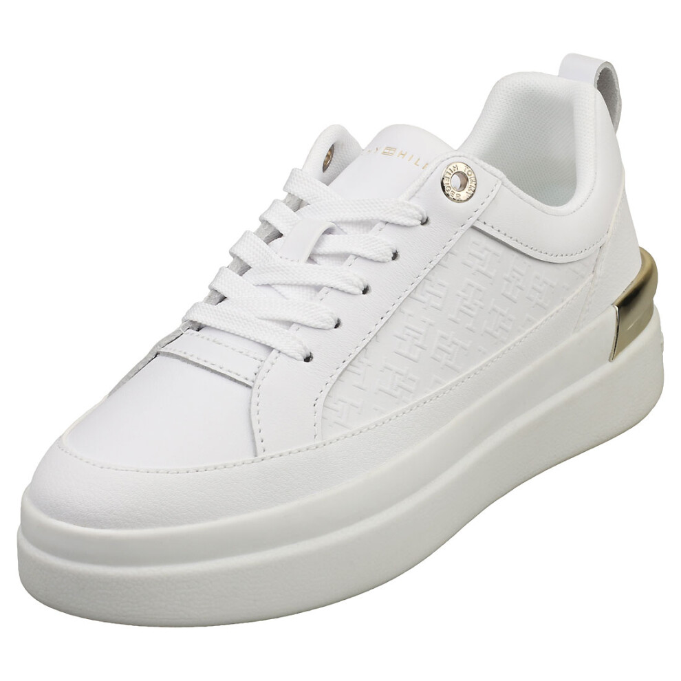 Tommy Hilfiger, Shoes, female, White, 5 UK, White Lux Court Sneaker Women's