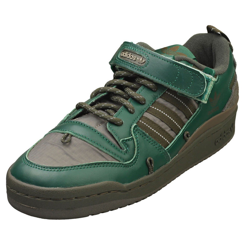 (11) adidas Forum 84 Camp Low Mens Fashion Trainers in Dark Green