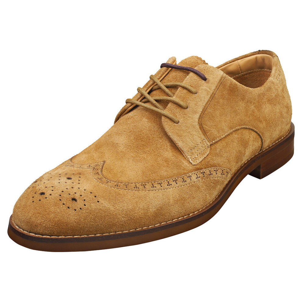 (9) Ted Baker Hackney Mens Brogue Shoes in Tan