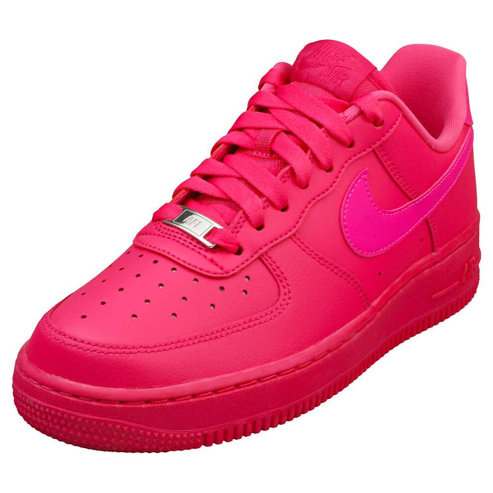 (5.5) Nike Air Force 1 07 Womens Fashion Trainers in Fireberry