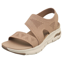 (5) Skechers Arch Fit Vegan Womens Walking Sandals in Mocha