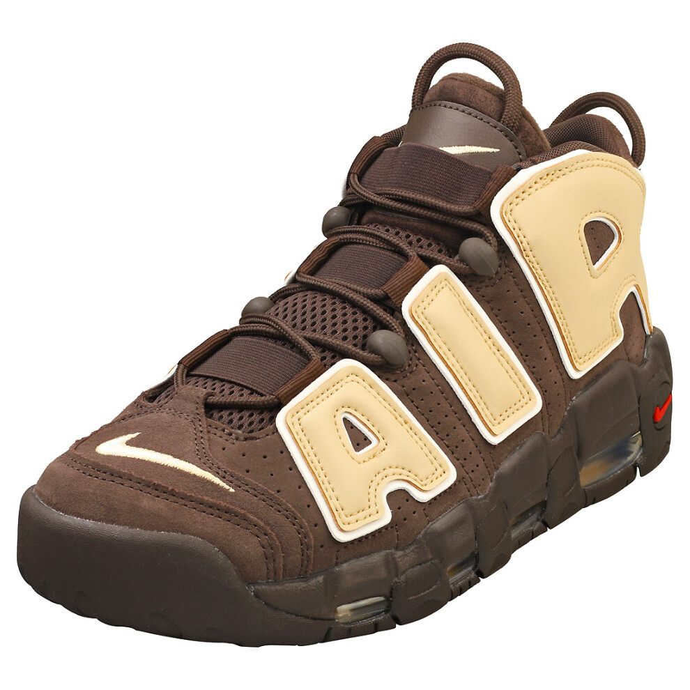 (10) Nike Air More Uptempo Mens Fashion Trainers in Brown Sesame