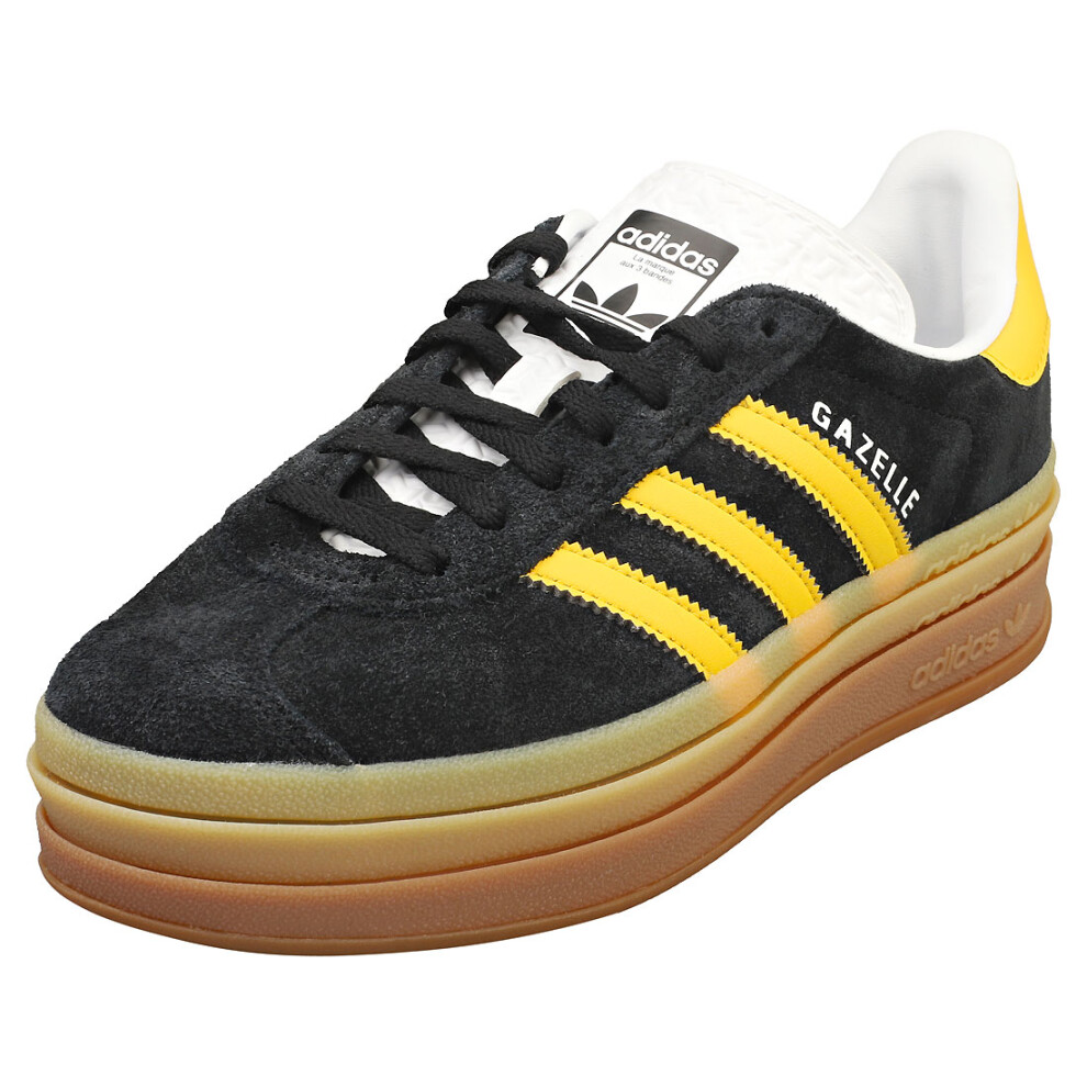 (8) adidas Gazelle Bold W Womens Fashion Trainers in Black Gold