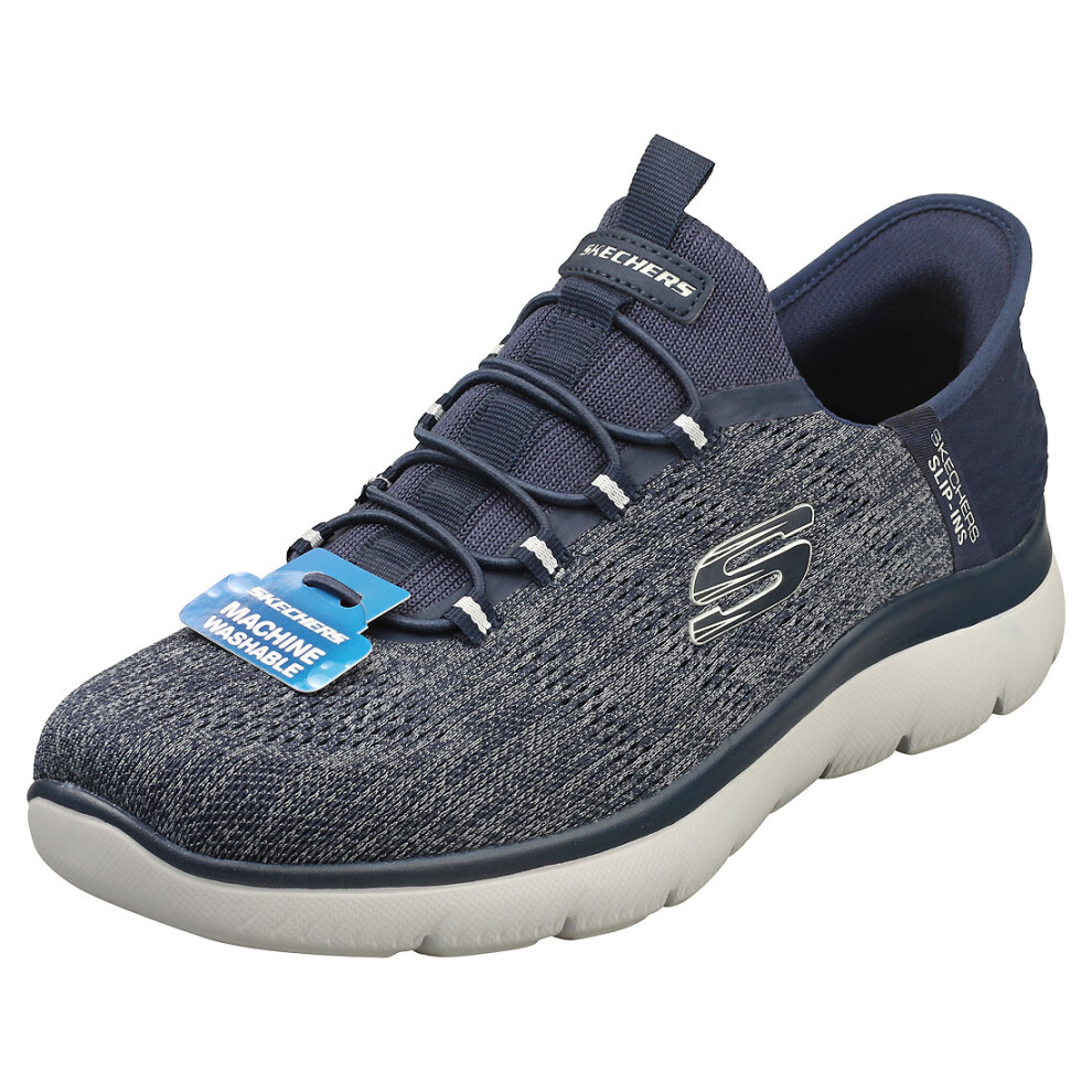 Skechers (7) Slip-Ins Summits Vegan Mens Fashion Trainers In Navy