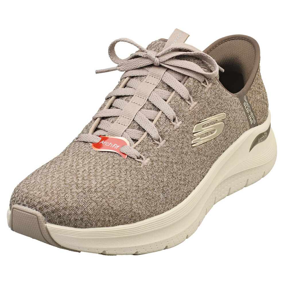Skechers (11) Slip-Ins Arch Fit 2.0 Vegan Mens Casual Trainers In Taupe