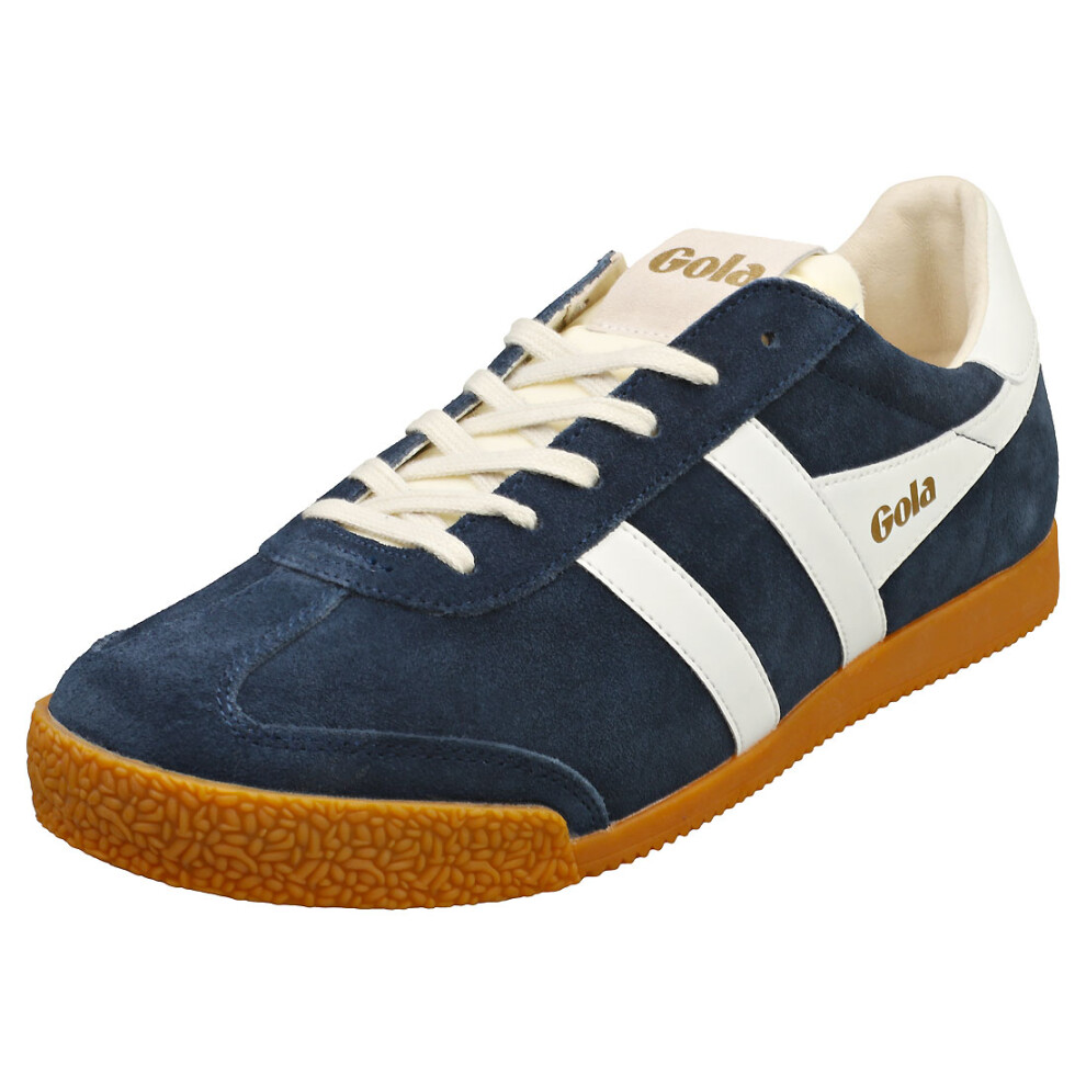 (7) Gola Elan Mens Casual Trainers in Navy White