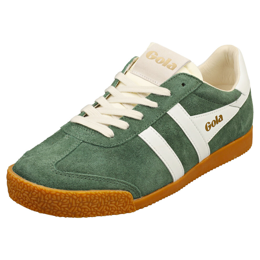 (11) Gola Elan Mens Casual Trainers in Green White