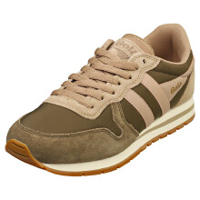 (3) Gola Daytona Chute Womens Fashion Trainers in Khaki