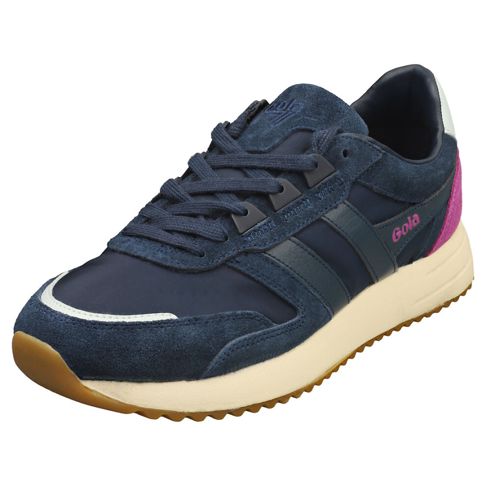 (6) Gola Chicago Womens Fashion Trainers in Navy Blue