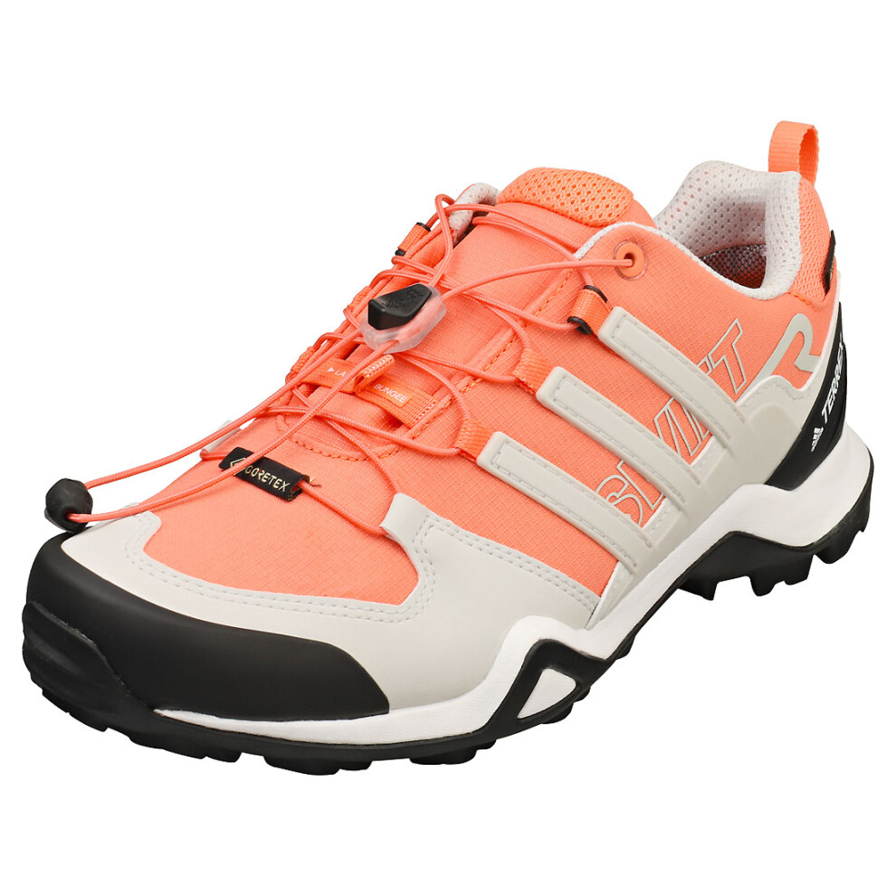 (4) adidas Terrex Swift R2 Gore-tex Womens Fashion Trainers in Coral Black