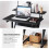 Dripex (Black) Z-Shaped Desk: Mobile & Compact for Small Spaces 5