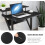 Dripex (Black) Z-Shaped Desk: Mobile & Compact for Small Spaces 6