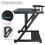 Dripex (Black) Z-Shaped Desk: Mobile & Compact for Small Spaces 7