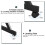 Dripex (Black) Z-Shaped Desk: Mobile & Compact for Small Spaces 8