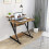 Dripex (Walnut) Z-Shaped Desk: Mobile & Compact for Small Spaces 3