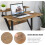 Dripex (Walnut) Z-Shaped Desk: Mobile & Compact for Small Spaces 7
