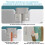 (Grey) Foldable Playpen for Babies and Toddlers 5
