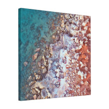 Canvas Print Only Gantheaume Rock Pattern Arrial Wall Art Poster Room Decor 18x18 inch No Frame